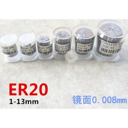 1 pc higher quality er20 6mm collet for CNC milling lathe tool and spindle motor, precision 0.008mm