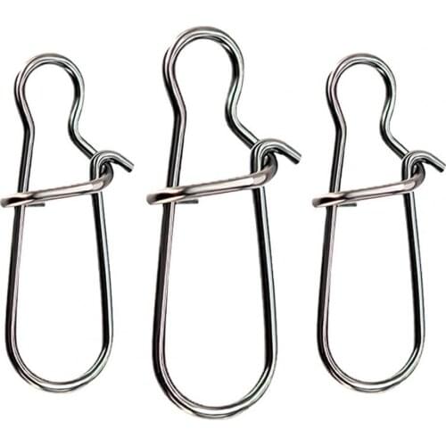 100Pcs Fishing Pins Enhanced Powerful Stainless Steel Strong Connector for Outdoor