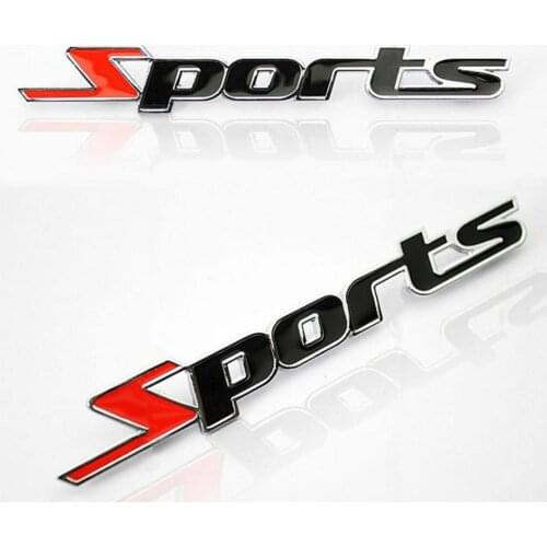 11*1.5cm Universal Fashion 3D Car Metal Sport Logo Car Truck Motorcycle Decor Pattern Badge Sticker Auto Accessories