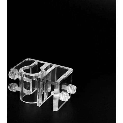 2pcs Lily glass pipe inflow outflow water hose fix holder double hole acrylic aquarium fish landscape plant tank