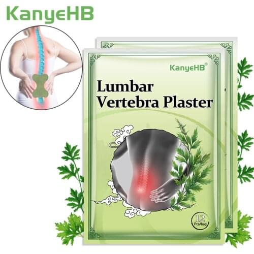 24pcs Lumbar Vertebra Plaster Analgesic Ointment Wormwood Medical Patch Back Joint Sprain Pain Relieving Sticker Body Care A584