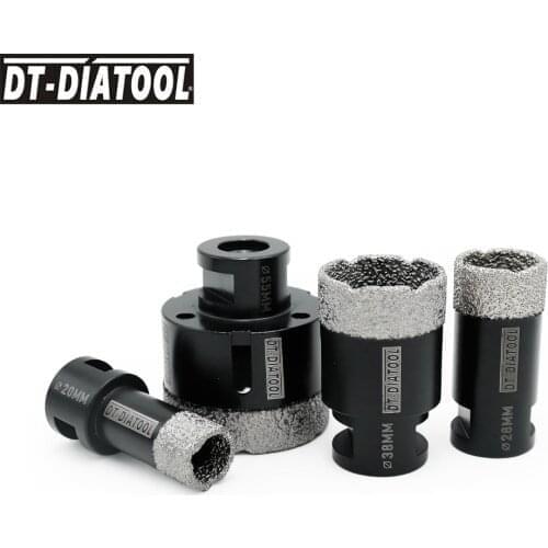 4pcs/set Dry Vacuum Brazed Diamond Drilling Core Bits Ceramic Tile Hole Saw Cutter Core Hole Drill Bits Dia 20/28/38/55mm