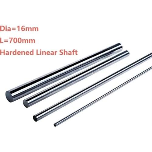 4pcs/lot Dia 16mm shaft 700mm long Chromed plated linear shaft hardened shaft rod bar rail guide for 3d printer cnc parts