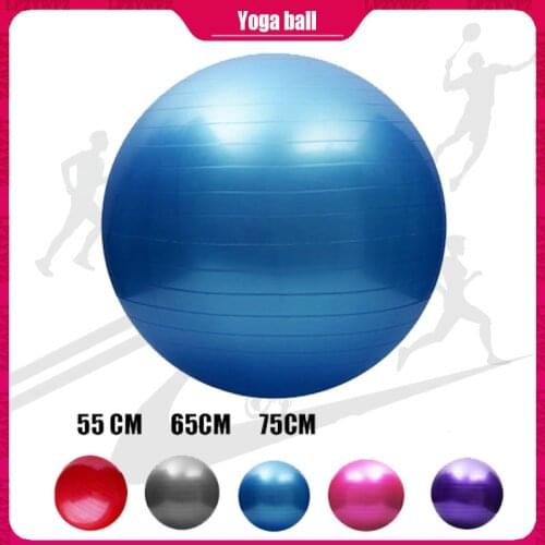 55/65/75CM Yoga Ball Pilates Fitness Balance Ball Gymnastic Woman Gym Balance Fitball Exercise Pilates Workout Massage Ball