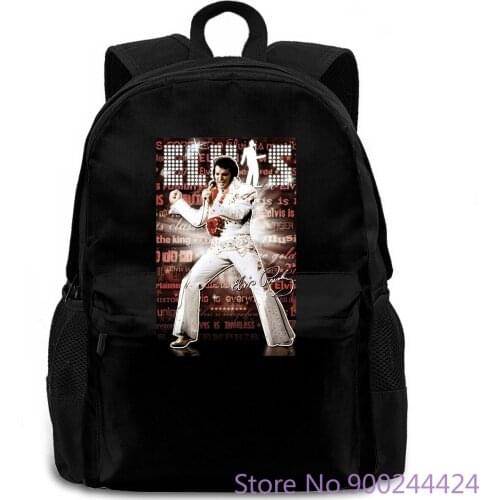 ELVIS PRESLEY WHITE JUMP SUIT LAS VEGAS PRINTED -MENS S KIDS women men backpack laptop travel school adult student
