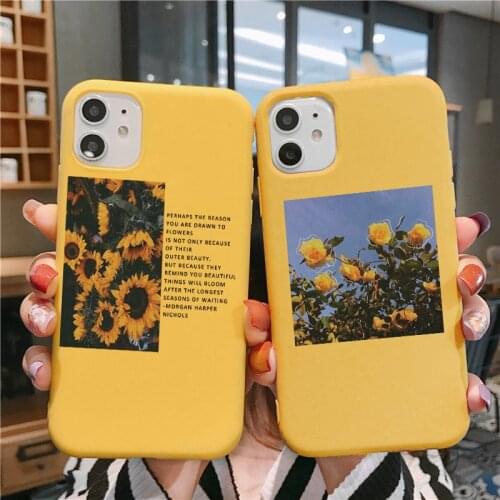 Sunflower Rose Case For Huawei Mate Honor 20 10i 10 8X 8A 9X 9 P30 P20 P40 Pro Lite Y6 Y7 Y9 P Smart 2019 Z Matte Silicon Fundas