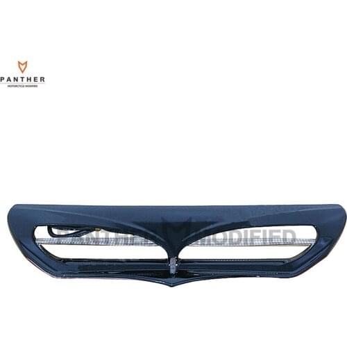 Black Motorcycle LED Lighted Fairing Intake Trim Vent Moto Front Mask lights case for Harley Touring Electra Glide 2014-2017 16