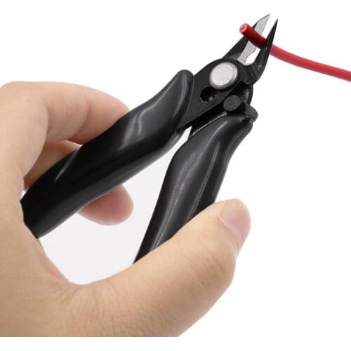 Diagonal Pliers Mini Wire Flush Cutter 3.5 Inch Micro Diagonal Cutting Pliers Wires Insulating Rubber Handle Model Pliers DIY