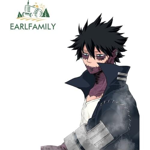 EARLFAMILY 13cm x 9.4cm for My Hero Academia Dabi Anime Decal Waterproof Funny Car Stickers Vinyl Motorcycle Camper Car Styling