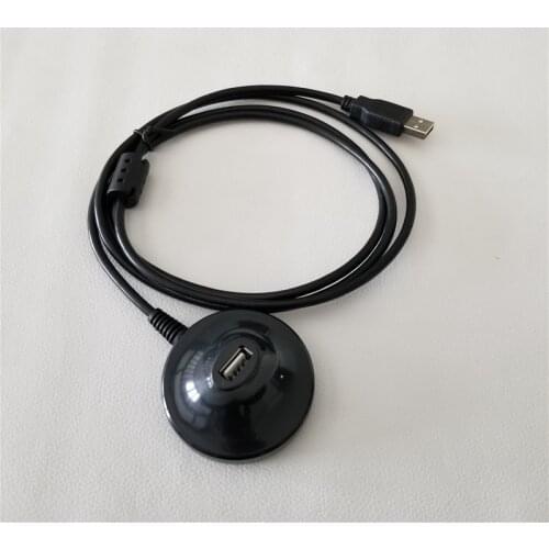USB 2.0 Data Extension Cable Base Mlae to Female with Magnet for Desktop U Disk Camera Keyboard Bluetooth 1.5M Black