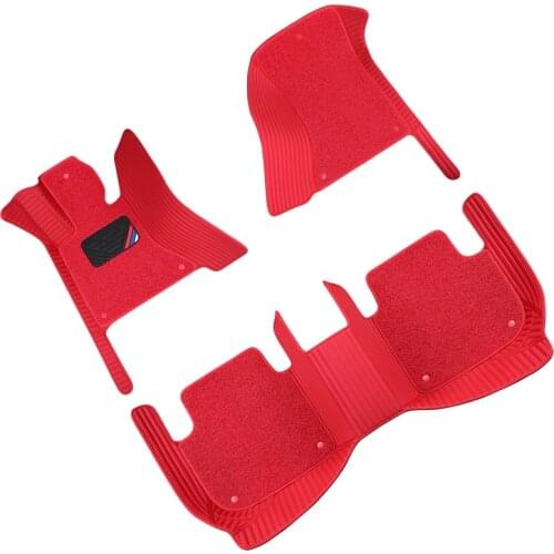 Red Car floor mats For renault arkana megane 4 kangoo logan 2 duster logan laguna 2 espace twingo kaptur