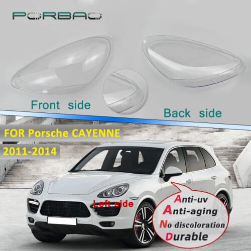 Headlight Lens Cover For CAYENNE 2011-2014 Headlamp Clear Auto Shell Cover Replacement DIY