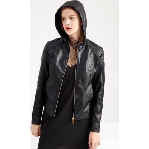 Женские модные кожаные куртки MiSh iQiFUYun China At AliExpress