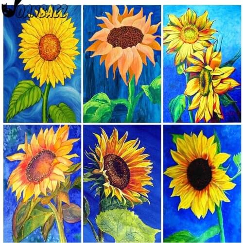 Sunflower Diamond Painting Mosaic Kit Plant 5D Diy Embroidery Manor Cross Stitch Square Rhinestone Wall Art Handmade Decoration