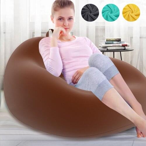 NEW Large Small Lazy Sofas Cover Chairs without Filler Linen Cloth Lounger Seat Bean Bag Pouf Puff Couch Tatami Living Room