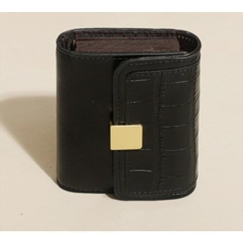 New Women Wallets Small Money Purses Wallets New Design Womens Genuine leather short black wallet package hot fashion Gift