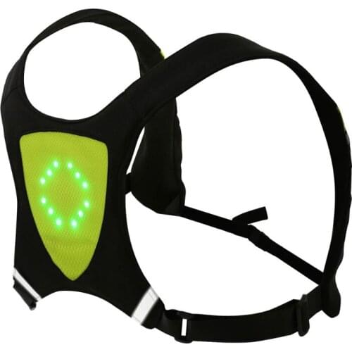 Lightweight Reflective LED Signal Light Luminous Vest Wireless Remote Control Drop Shipping