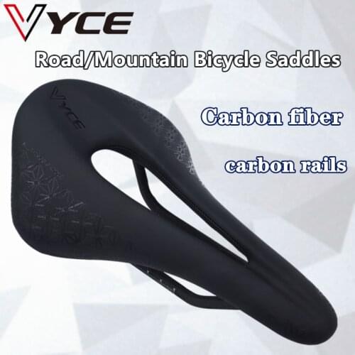 VYCE MTB Bike Seats Carbon Rails Full Carbon Mountain Road Bicycle Saddle Triathlon Bike Saddle Ultralight