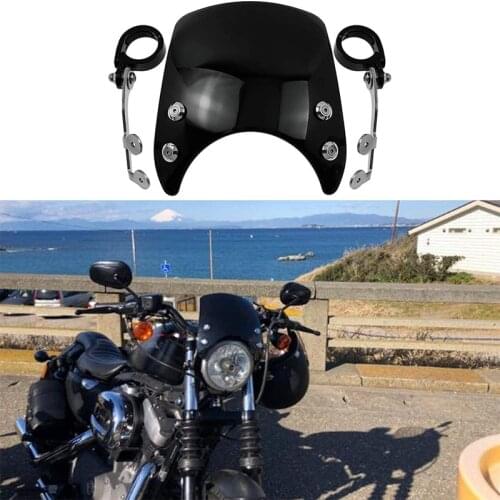 39mm-41mm Motorcycle Windscreen Windshield for Sportster XL 883 1200 Models 2004-2019