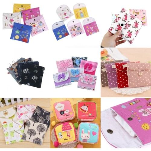 1PC NEW Sanitary Towel Napkin Pad Tampon Purse Holder Case Bag Organizer Pouch Girls Feminine Hygiene Portable Mini Bag