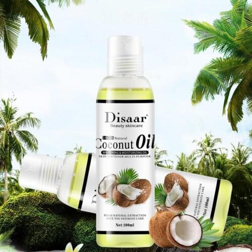 100ml Natural Organic Coconut Oil Body Face Moisturize Massage Oil Best Skin Care Massage Relaxation Essential Oil Product