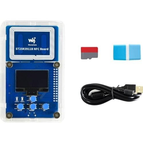 ST25R3911B NFC Evaluation Kit,with NFC-Powered E-Paper, NFC Reader, Micro SD Card, and Essential Accessories
