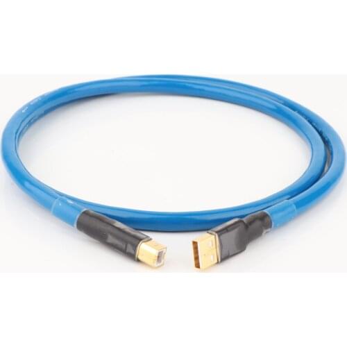 99.998% OFC Silver Plated USB CABLE USB2.0 A to B Digital Audio DAC Cable, Professional USB 2.0 Cable Audio USB Turntab