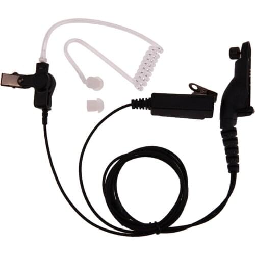 Air Acoustic Tube Earpiece Ptt Microphone Headset Anti-Radiation Walkie Talkie Earphone for Motorola XPR XiR DP APX Series