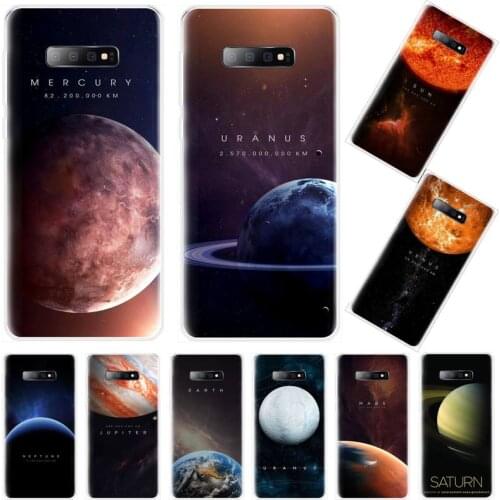 Space Solar System Planets coque shell Phone Case For Samsung Galaxy S5 S6 S7 S8 S9 S10 S10e S20 edge plus lite