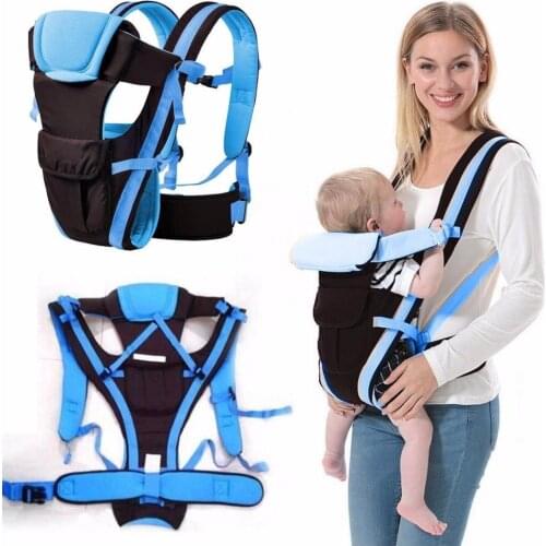 Breathable Front Facing Baby Carrier Comfortable Sling Backpack Pouch Wrap Baby Kangaroo Bag Adjustable Outdoor Baby Carrier