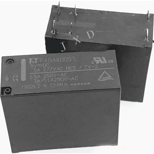 HOT NEW 5V relay F.T F4GAK005T-5VDC F.T F4GAK005T 5VDC F.T F4GAK005T5VDC 5VDC DC5V 5V 5A 6PIN