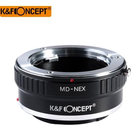 K&F CONCEPT Camera Lens Adapter Ring For Minolta MD,with stand for Minolta MD/MC,Tamron,C Mount Lens on Sony NEX Mount Camera