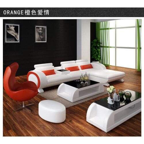 Living Room Sofa set furniture real genuine leather sofas salon couch puff asiento muebles de sala canape L sofa cama recliner
