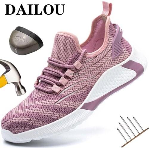 Work Shoes Women Steel Toe Shoes Men Work Sneakers Safety Shoes Men Lightweight Work Boots Indestructible Safety Shoes Unisex