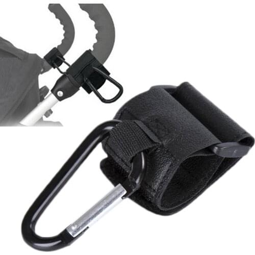 1pc Baby Stroller Accessories Multi Purpose Black Baby Stroller Hook Shopping Pram Hook Prop Hanger Metal Convenient Hook