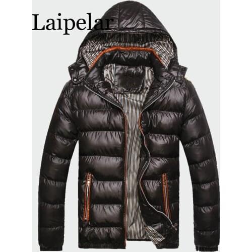Laipelar 2020 Winter Mens Coats Warm Thick Male Jackets Padded Casual Hooded Parkas Men Overcoats Mens Brand Clothing