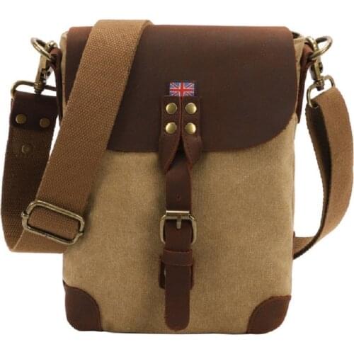 M359 New Arrive Military Unisex Canvas Bag Travel Small Shoulder Bag Vintage Leather Crossbody Messenger Holdall Courier Bags