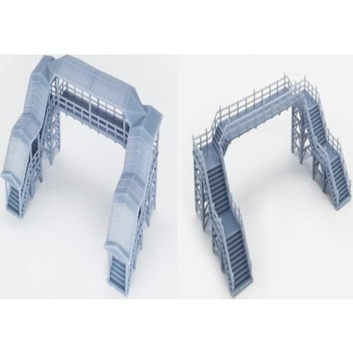 Train Railway Model Scene Pedestrian Bridge Z Or N Ratio 1:220 1:160