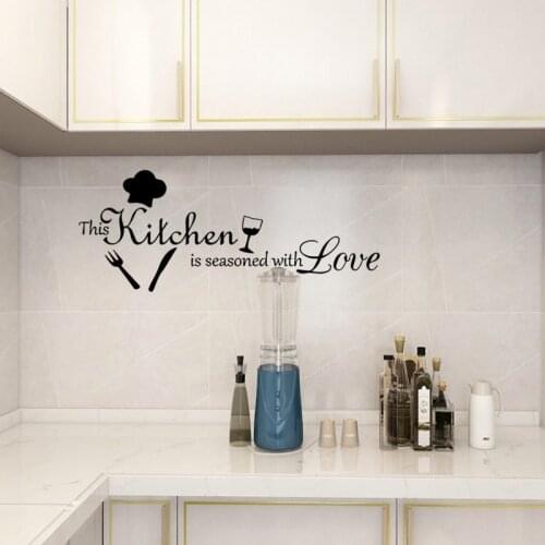 DIY Custom Kitchen Wall Stickers Home Decoration Accessories For Kitchen Decoration Wall Decal Home Decor 2021