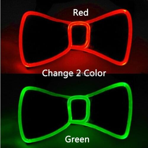 New Fashion LED Bow Tie LED Luminous Bow Tie for Men Birthday Gift Dance Party Glow Party Supplies Glowing Men Tie Necktie