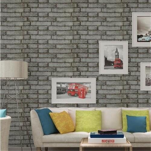 College dormitory self-adhesive wall stickers thickened retro brick pattern pvc waterproof wallpaper wall decoration stickers