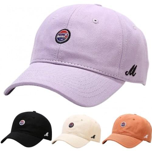 Unisex Stylish Cotton Baseball Hat Multi-color Outdoor Sport Hat with M Letter
