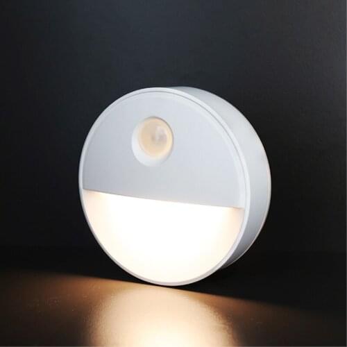 LED Night Light Motion Sensor Indirect Light Magnet Adsorption Installation Night Lamp For Stairs Cabinet Restroom Bedroom