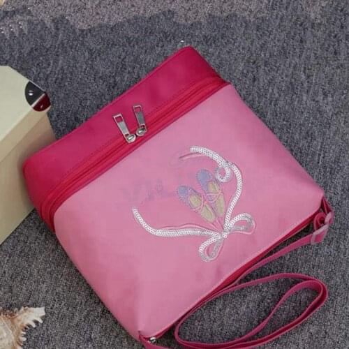 Dance Bag Dancer Handbag For Girls Women Bags For Dancer Embroidered Clutchv Water-proof Fabric Cute