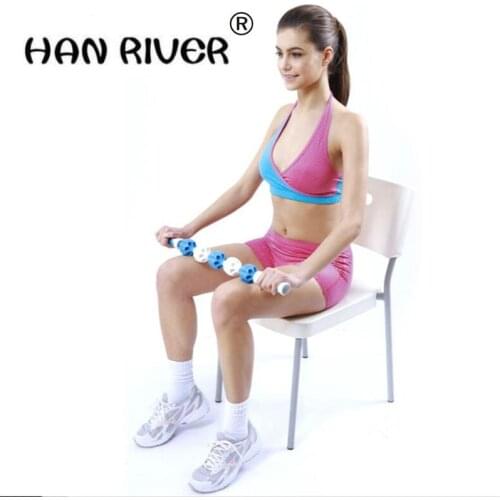 High quality Portable massager muscles relax massage stick fascia rod roller gear slow deep muscle massage shaft hot selling