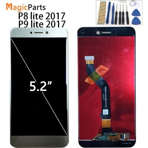 Huawei P9 Lite 2017 LCD Display Touch Screen Digitizer For Huawei P9 Lite 2017 LCD With Frame P8 lite 2017 PRA LA1 LX1 LX2 LX3