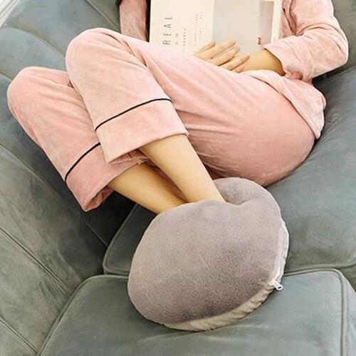 Winter Soft Foot Office Warm Warming Shoes Rechargable USB Heating shoes Thermal Faux Rabbit Fur Blanket Mat Hot Water Bottle