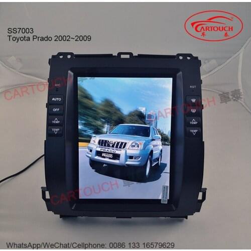 10.4'' Tesla Vertical Style Android Car GPS Player Navigation for Toyota Prado 2002~2009 Car GPS Multimedia Radio Stereo Video