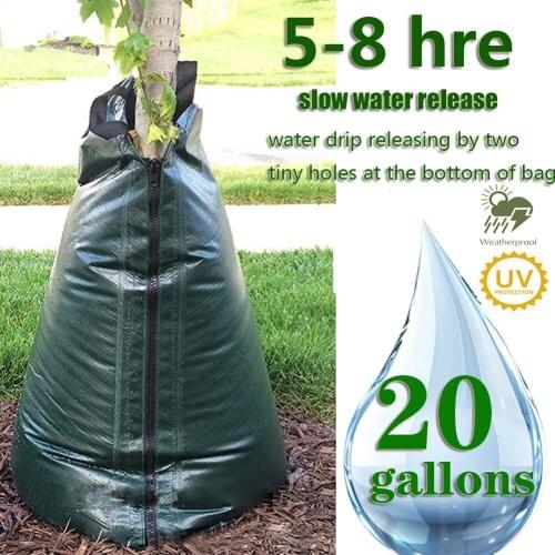 20 Gallon Plants Hanging Dripper Bag Agricultural Drip Irrigation With Zipper Plants Release Reusable Tree Watering Bag