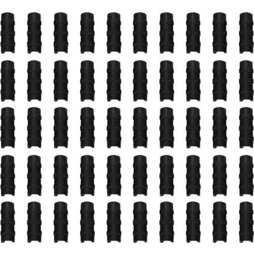 50PCS Black Greenhouse Plastic Film Frame Pipe Tube and Film Clip Clamp Connector Kit Garden Tool 20mm